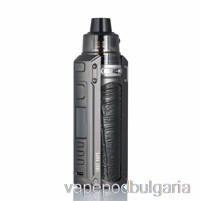 Vape Bulgaria Lost Vape Ursa Quest 100w Pod Mod Kit Gunmetal / релефна кожа